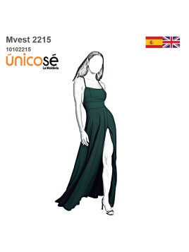 MOLDE VESTIDO LARGO MUJER 2215