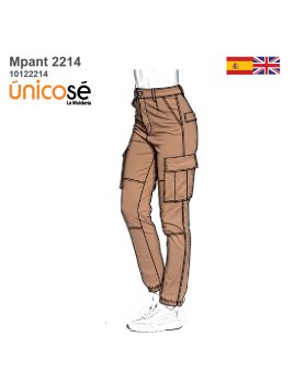 MOLDE PANTALON CARGO MUJER...