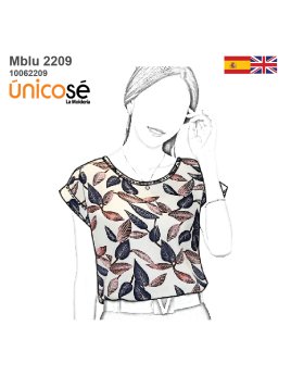 MOLDE BLUSA CERRADA MUJER 2209