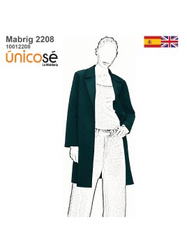 MOLDE ABRIGO TAPADO MUJER 2208