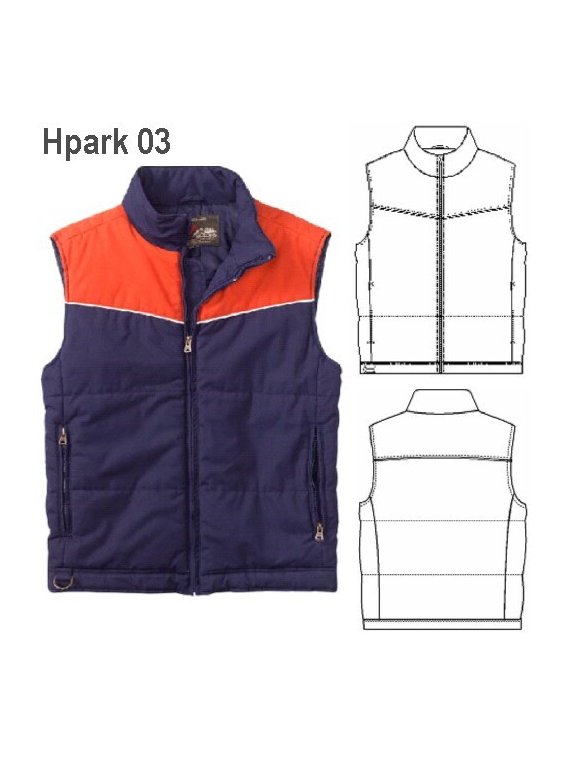 PARKA CORTES HOMBRE, BOLSILLOS DELANTERO