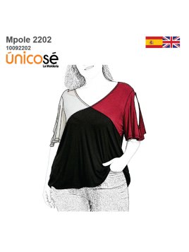 MOLDE POLERA CORTES MUJER 2202