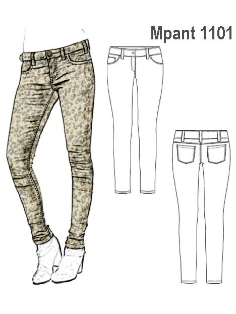 PANTALON JEANS MUJER 1101