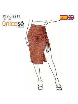 MOLDE FALDA TUBO MUJER 2211