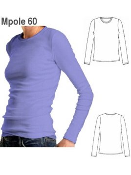 POLERA POLO SPANDEX MUJER, CUELLO POLO B