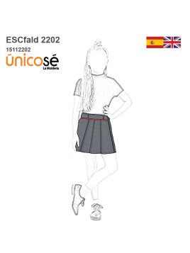 MOLDE FALDA SHORT ESCOLAR...