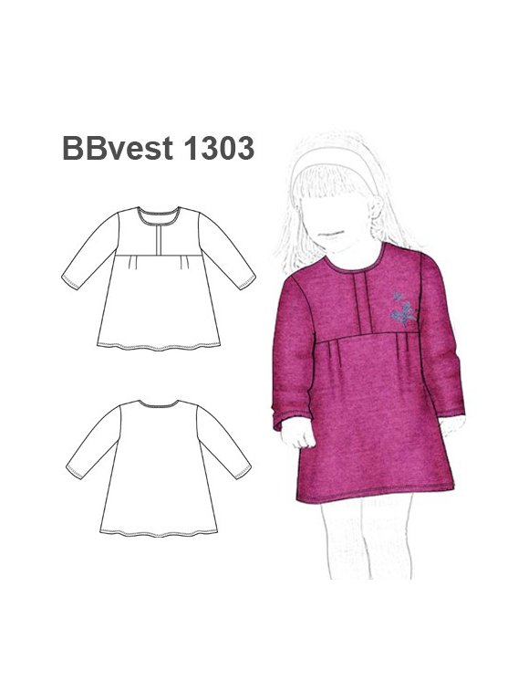 VESTIDO EVASE CON CANESU