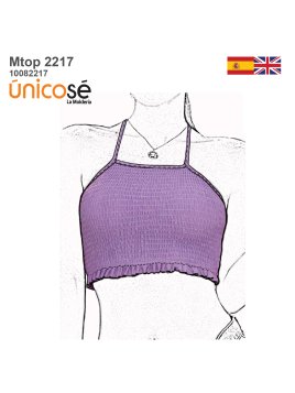 MOLDE TOP ELASTICADO MUJER...