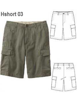 BERMUDA CARGO HOMBRE, BOLSILLOS COSTADOS