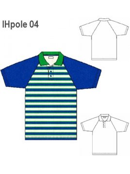 POLERA RAGLAN CUELLO NIÑO MANGA CORTA.