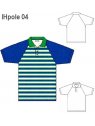 POLERA RAGLAN CUELLO NIÑO MANGA CORTA.
