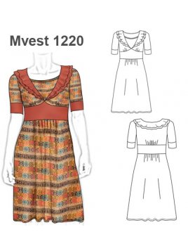 VESTIDO VUELOS ESCOTE