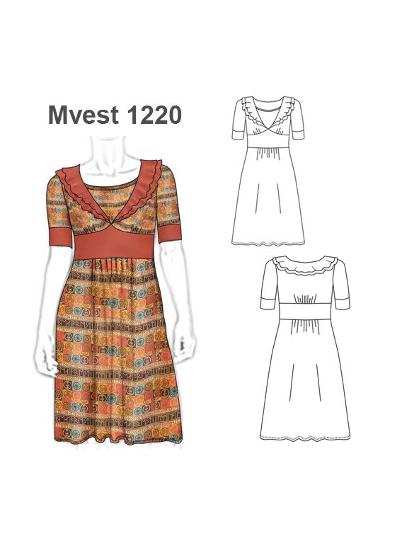 VESTIDO VUELOS ESCOTE