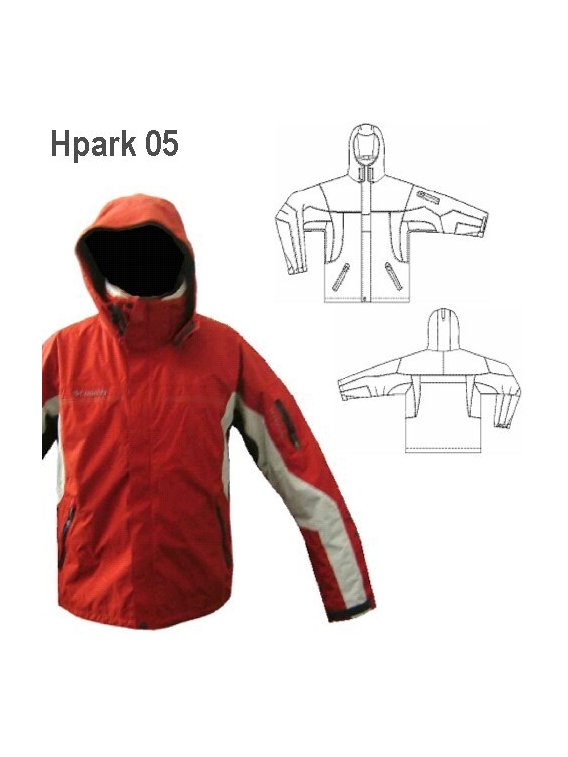 PARKA MULTICORTE HOMBRE, CAPUCHON DESMON