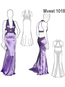 VESTIDO ESCOTE ESPALDA MUJER, ESPALDA MU