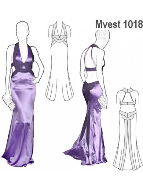 VESTIDO ESCOTE ESPALDA MUJER, ESPALDA MU