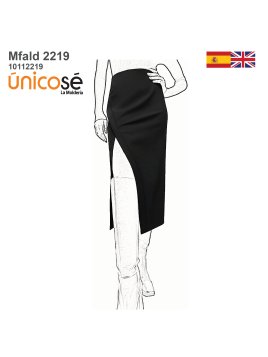 MOLDE FALDA TUBO MUJER 2219