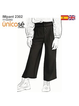 MOLDE PANTALON PALAZZO NIÑA...
