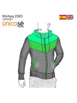 MOLDE CHAQUETA COLOR BLOCK...