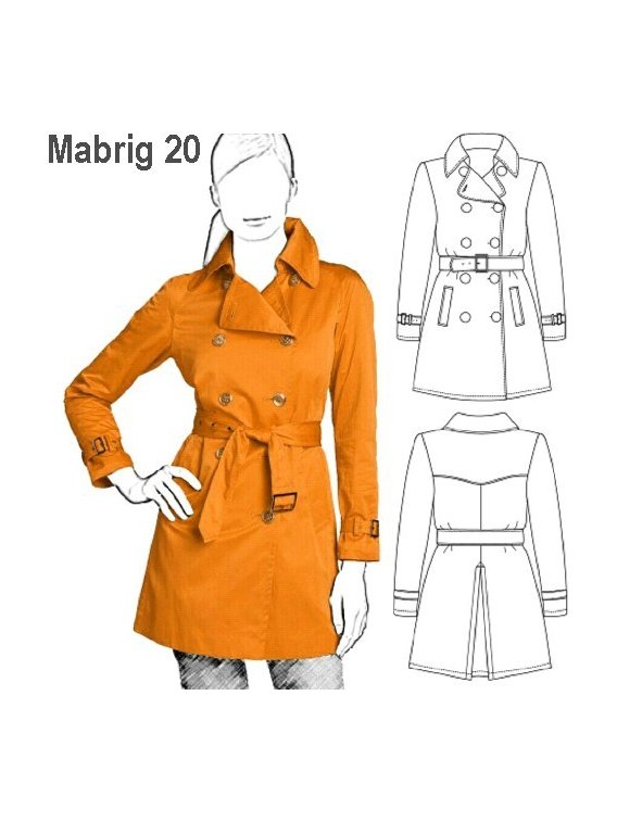 TRENCH CLASICO MUJER, BOLSILLOS 