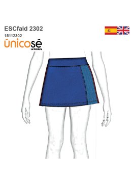 MOLDE ESCOLAR FALDA SHORT 2302