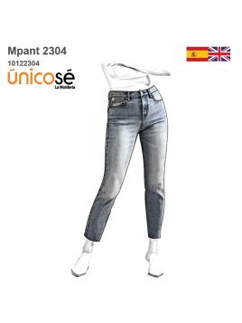 MOLDE PANTALON JEAN MOM...
