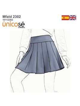 MOLDE FALDA TABLAS MUJER 2302