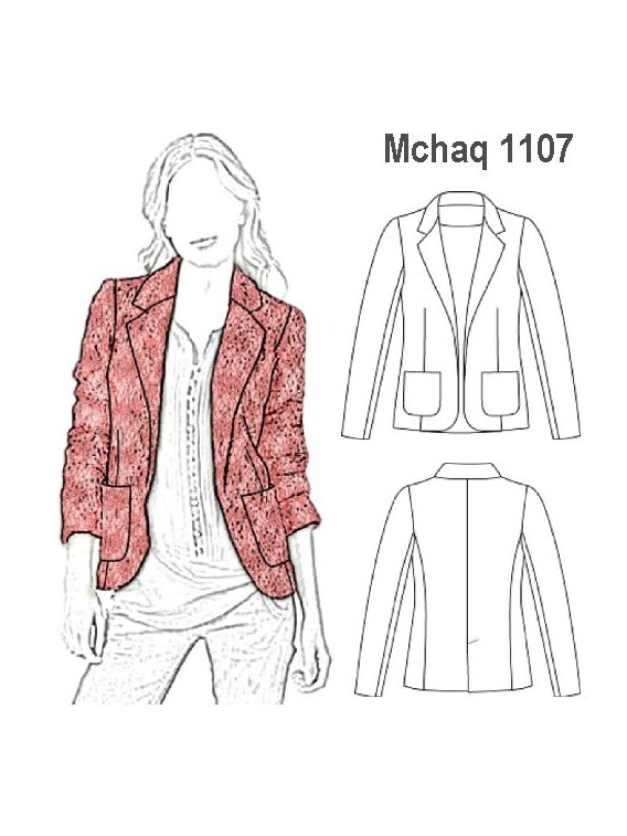 CHAQUETA ENCAJE MUJER 
