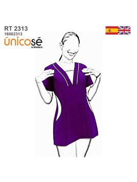 MOLDE BLUSA SANITARIA MUJER...