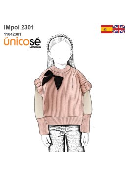 MOLDE POLERA SUETER NIÑA 2301