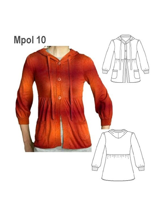 POLERON MODA JUVENIL, BOLSILLOS DE PARCH