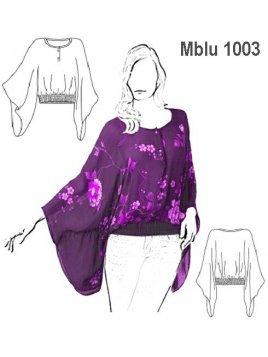 BLUSA MANGA KIMONO MUJER, PATA DELANTERA