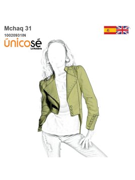 MOLDE CHAQUETA MILITAR NIÑA...