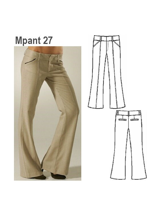 PANTALON PIERNA ANCHA MUJER 0927