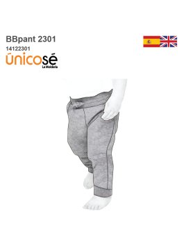MOLDE PANTALON JOGGER BEBE...