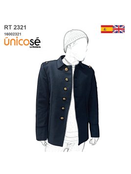 MOLDE CHAQUETA TIPO MILITAR...