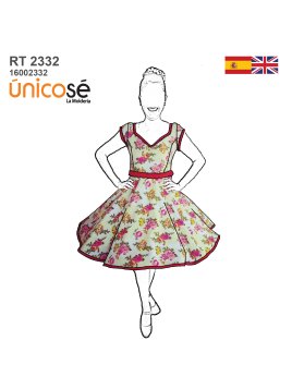 MOLDE VESTIDO HUASA PLATO...