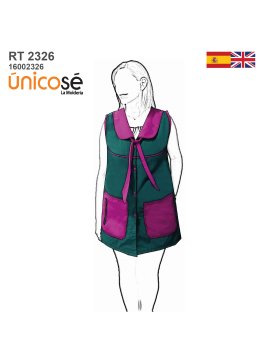 MOLDE DELANTAL PROFESORA RT...