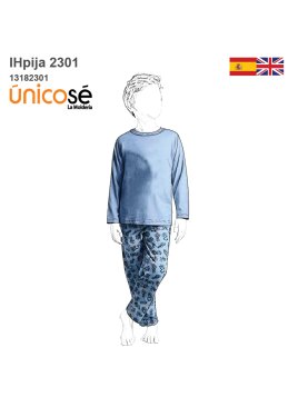 MOLDE PIJAMA BASICO NIÑO 2301