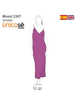 MOLDE VESTIDO MIDI MUJER 2307