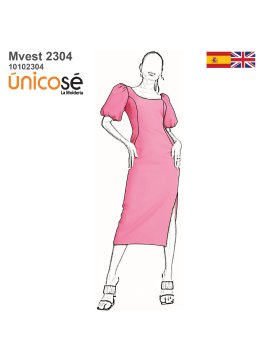 MOLDE VESTIDO ASIMETRICO...