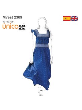 MOLDE VESTIDO LARGO MUJER 2309