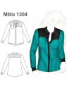 BLUSA CAMISERA BICOLOR