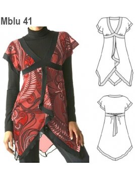 BLUSON MANGA CORTA MUJER