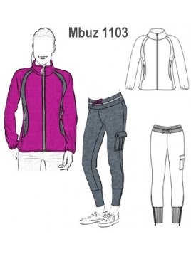 BUZO PITILLO MUJER, CORTES EN POLERON DE