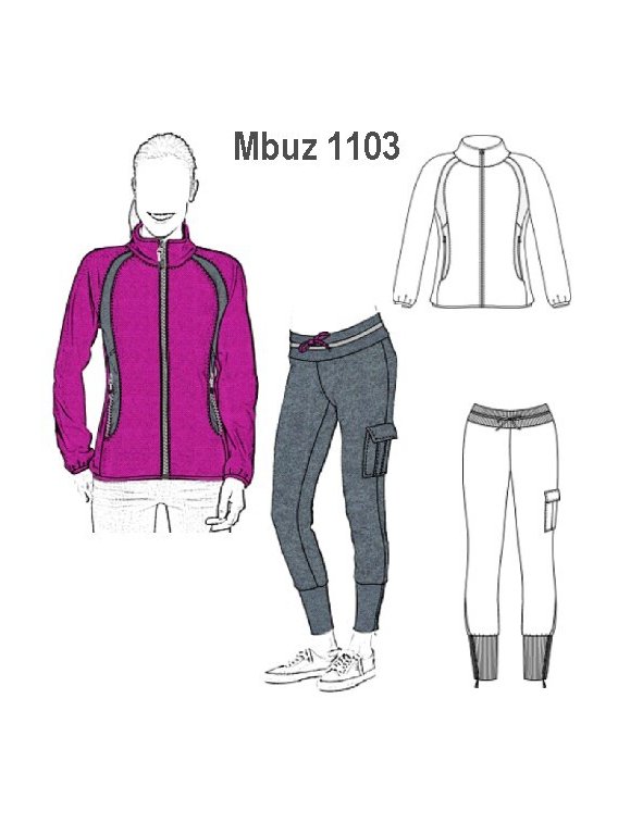BUZO PITILLO MUJER, CORTES EN POLERON DE