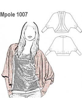 CHALECO MANGA MURCIELAGO MUJER, 