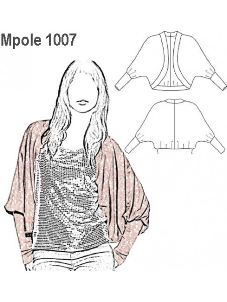 CHALECO MANGA MURCIELAGO MUJER, 