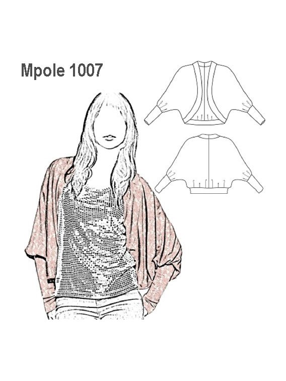 CHALECO MANGA MURCIELAGO MUJER, 