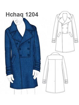 CHAQUETA LARGA CRUZADA